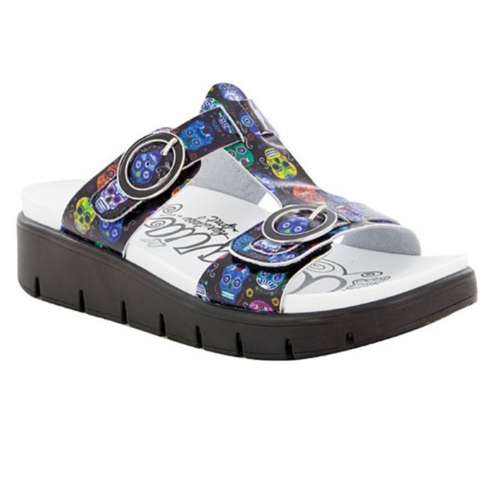 Alegria‎ Sugar Skull Vita Leather Sandal